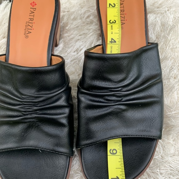 PATRIZIA by Spring Step Evelyn ladies black block heel Sandal size 8 (39) NWOT - Picture 9 of 12